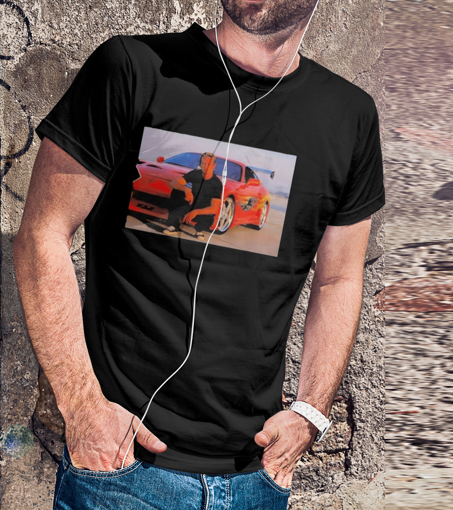 Dad Birthday Paul Walker Nissan Skyline R34 Father's Day Racing Fan T-Shirt