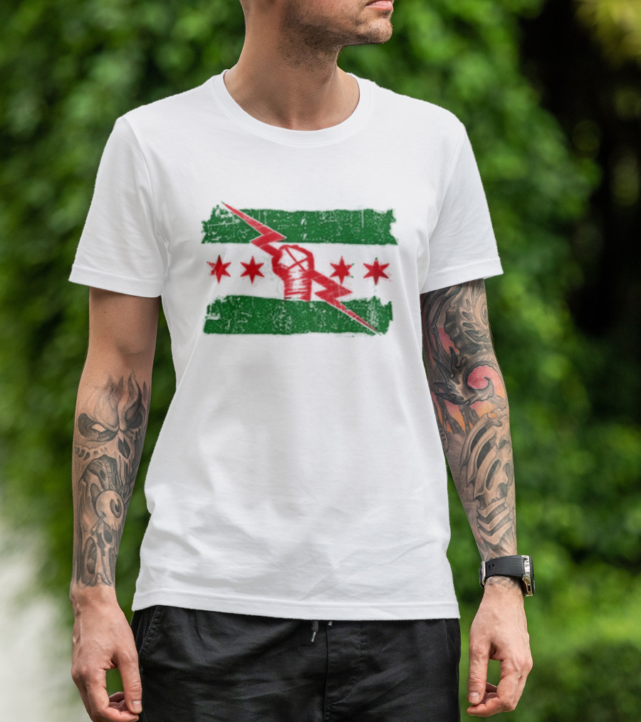 CM Punk Mexico City Best In The World WWE Lightning Stars T-Shirt