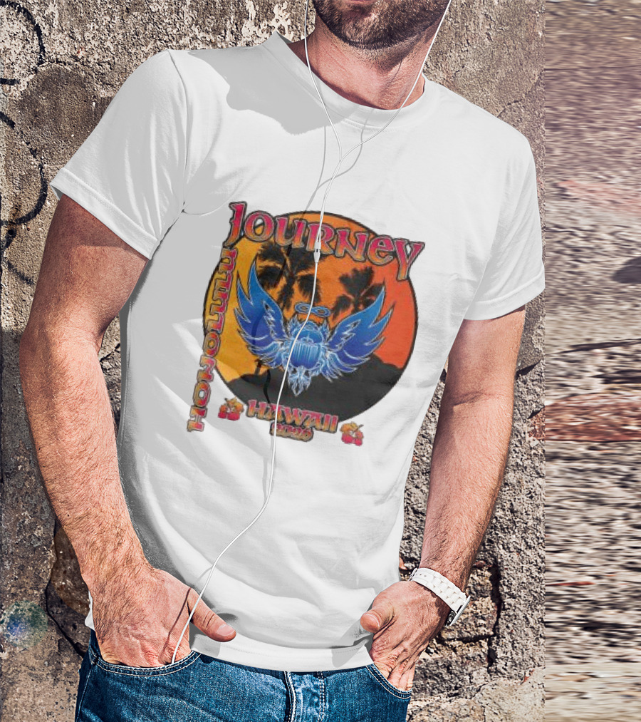 Journey Hawaii 2020 Event Vintage Style Palm Tree And Scarab T-Shirt