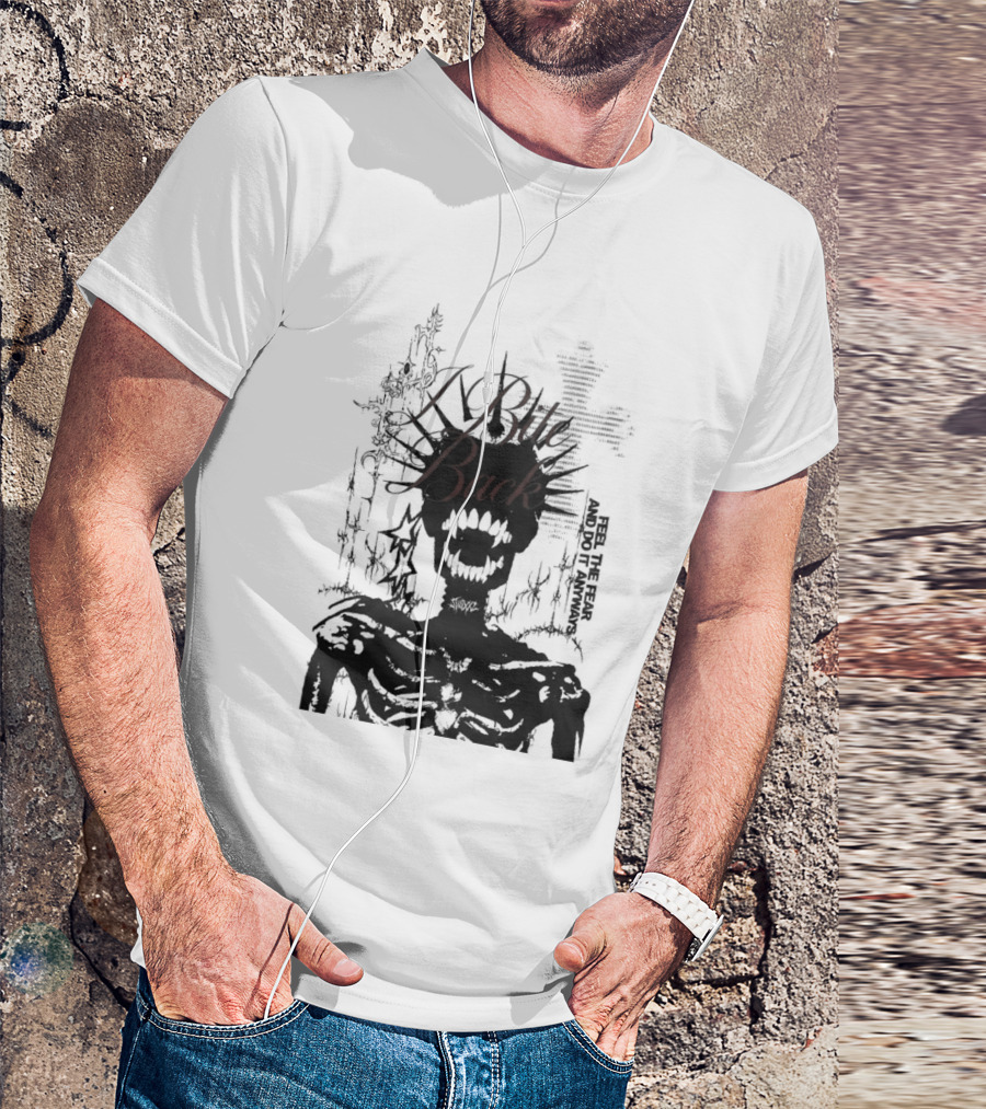 Swixxz Bite Back Jumbo Skeleton Cross T-Shirt