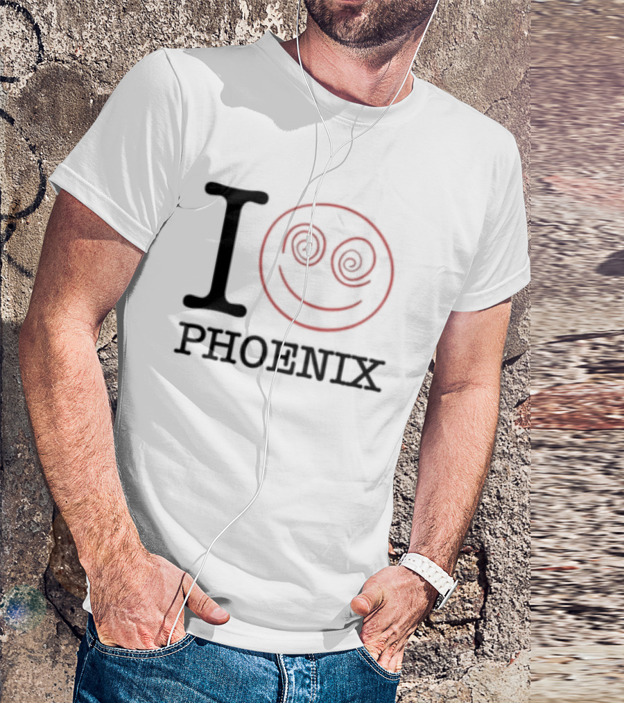 I Love Phoenix Spiral Smile Face T-Shirt