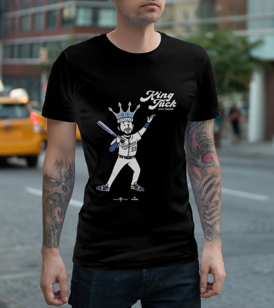 King Tuck Kyle Tucker Baseball 23 Crown Blue T-Shirt