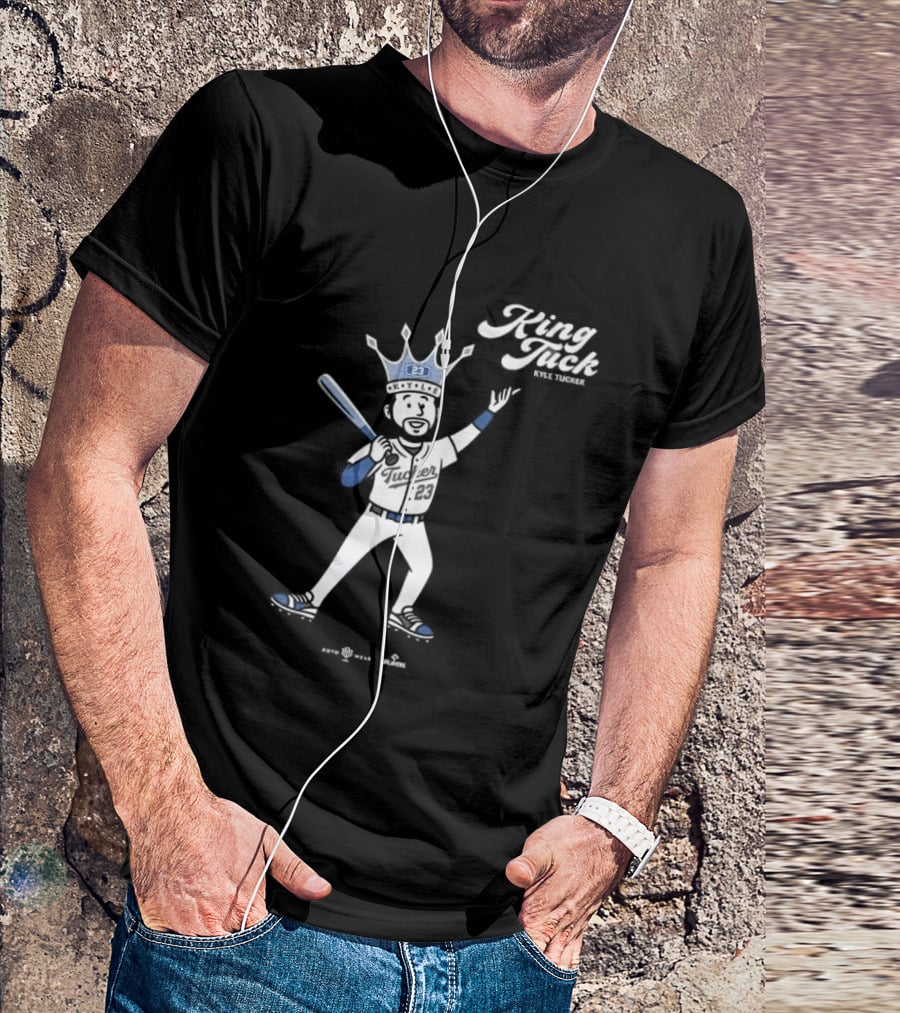 King Tuck Kyle Tucker Baseball 23 Crown Blue T-Shirt