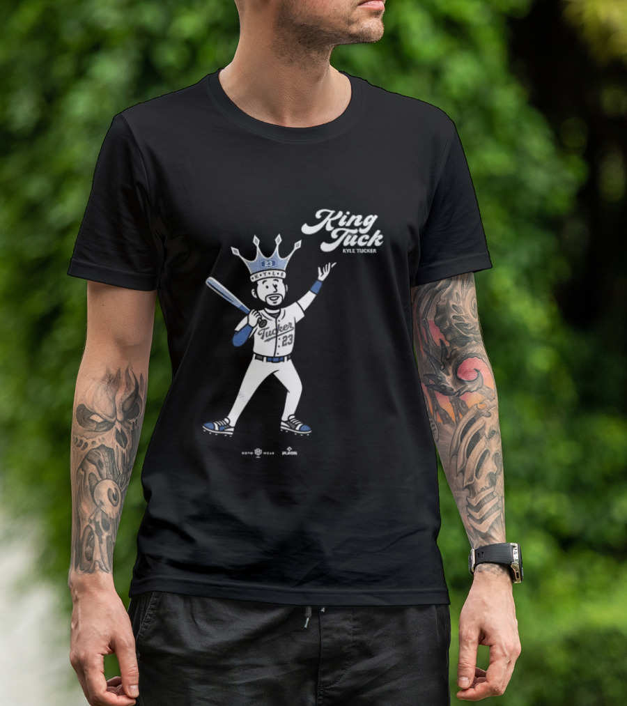King Tuck Kyle Tucker Baseball 23 Crown Blue T-Shirt