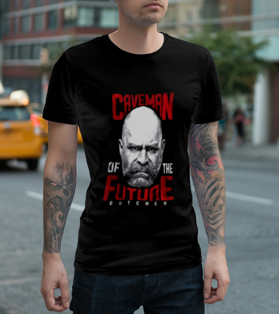 Caveman Of The Future Butcher Iconic Face T-Shirt