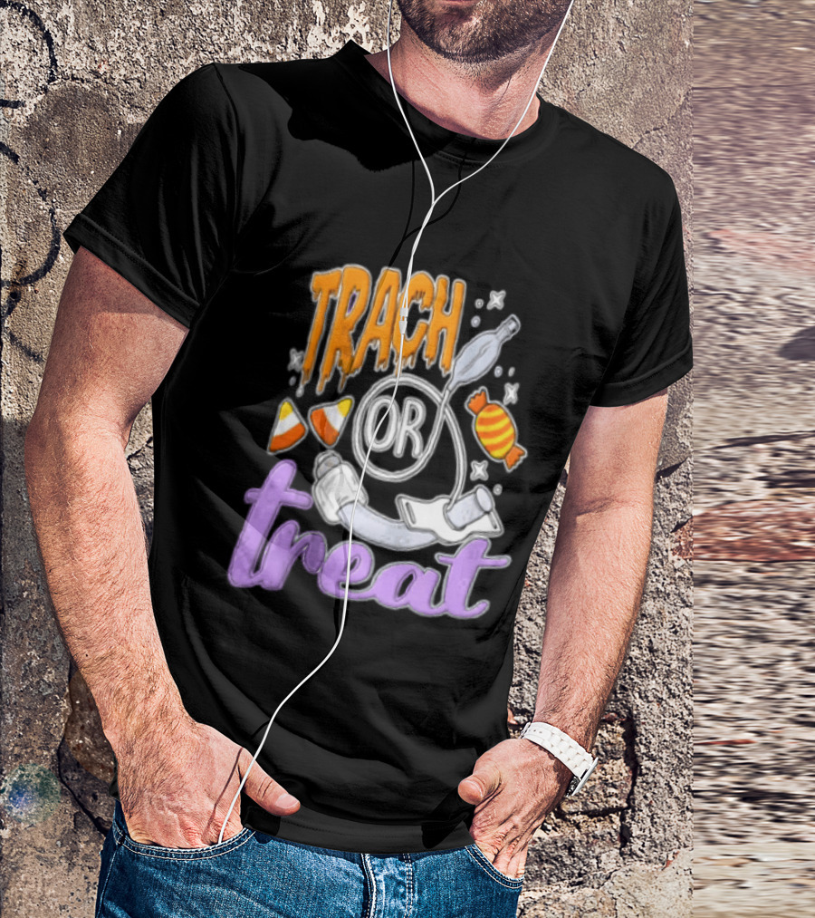 Trach Or Treat Halloween Tracheostomy Medical Candy T-Shirt