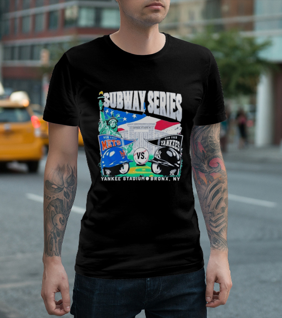 Yankee Stadium Bronx NY New York Mets Yankees Subway Series 2026 T-Shirt