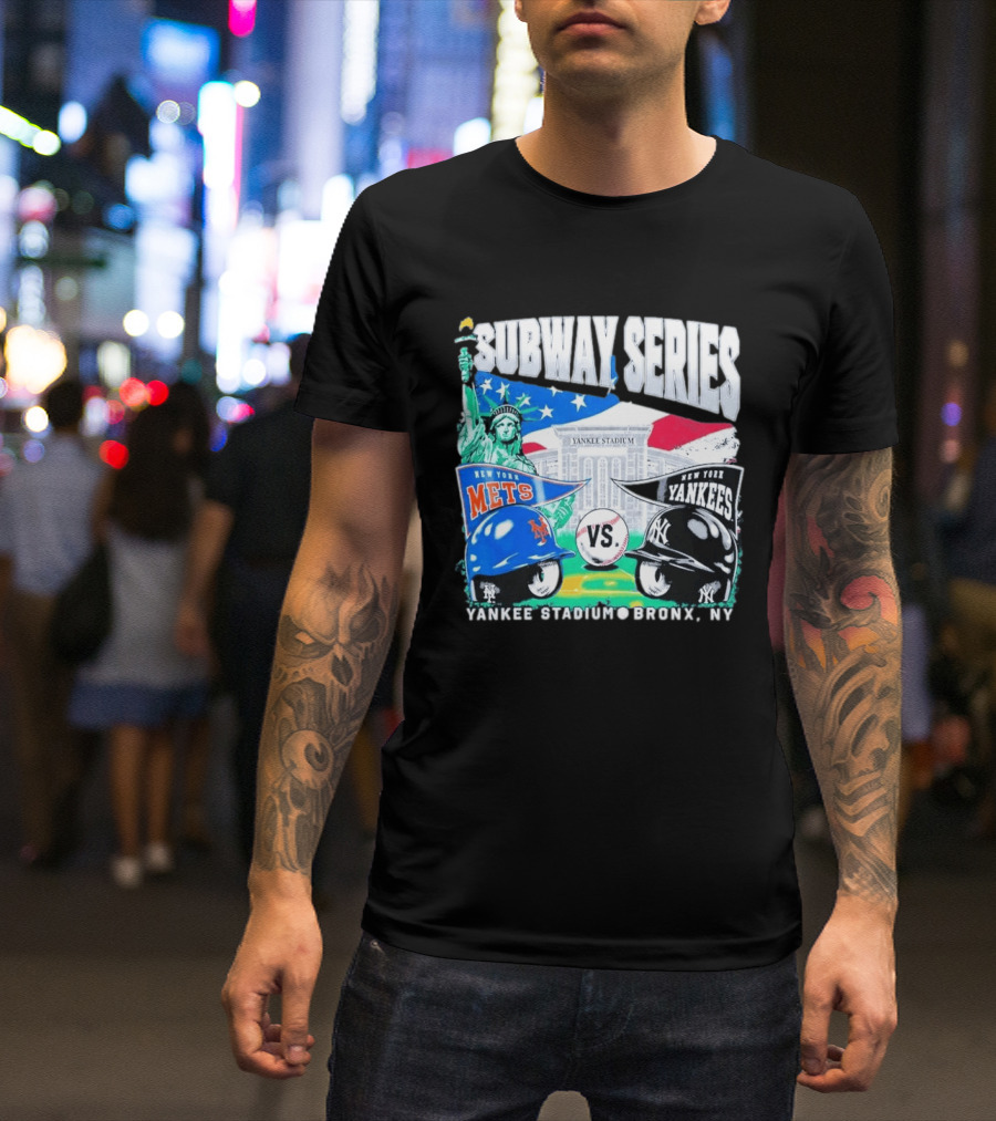 Yankee Stadium Bronx NY New York Mets Yankees Subway Series 2026 T-Shirt