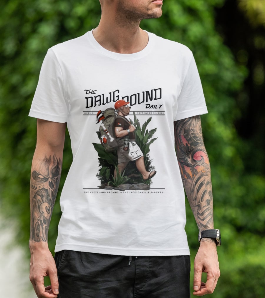 The Dawg Pound Daily September 13 2026 Cleveland Browns Vs Jacksonville Jaguars Week 1 T-Shirt