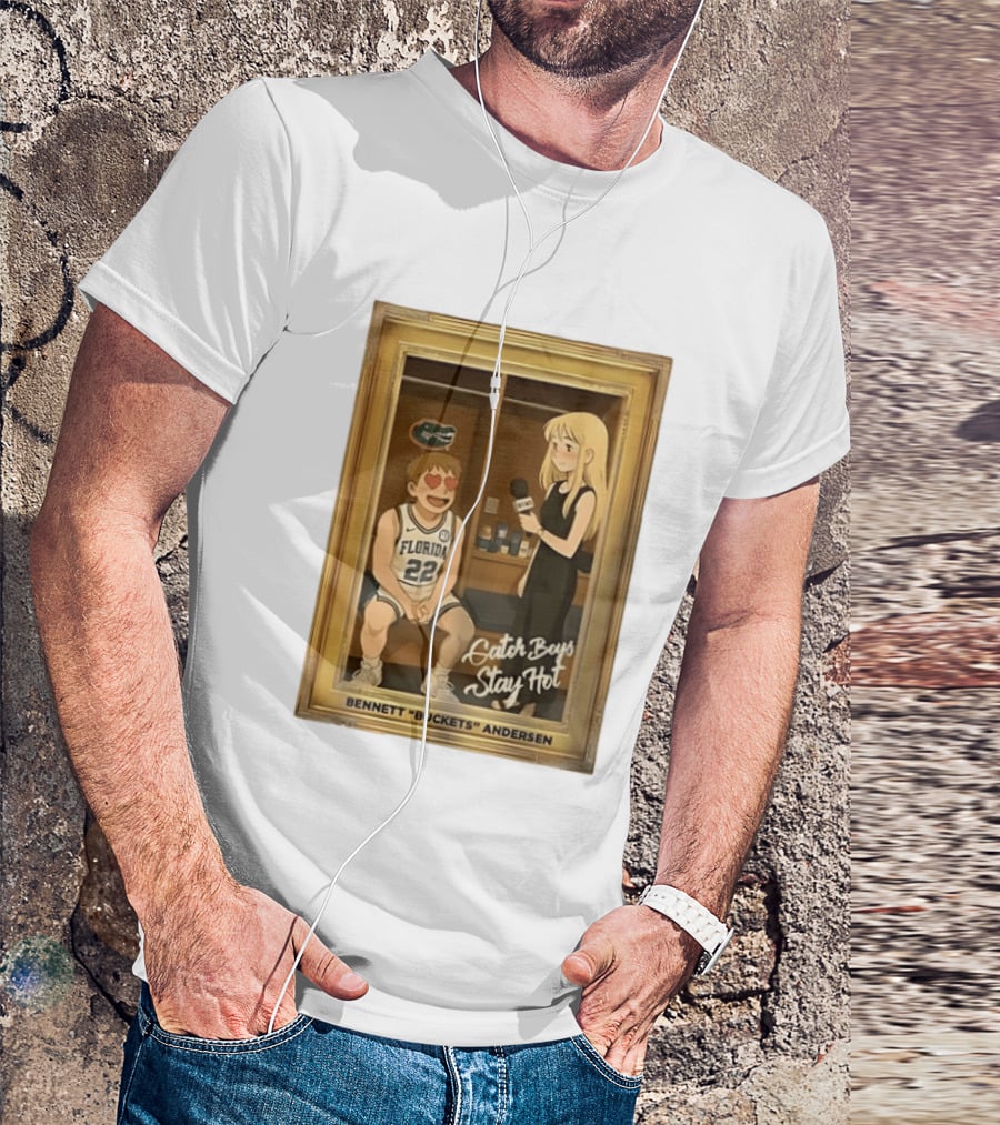 Florida Basketball Gator Boys Stay Hot Bennett Buckets Andersen Interview T-Shirt