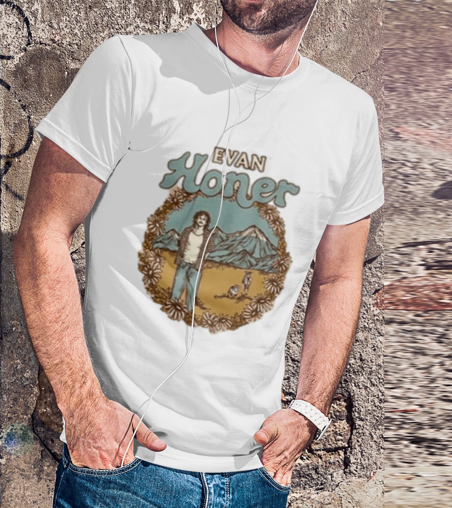 Evan Honer It's An Even Longer Road Tour 2026 Mountain Scene T-Shirt