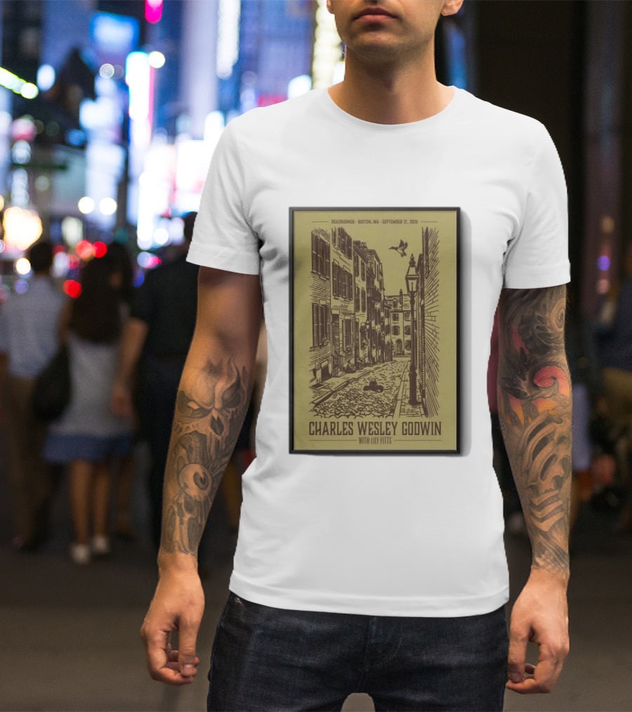 Roadrunner Boston MA September 12 2026 Charles Wesley Godwin With Lily Fitts T-Shirt