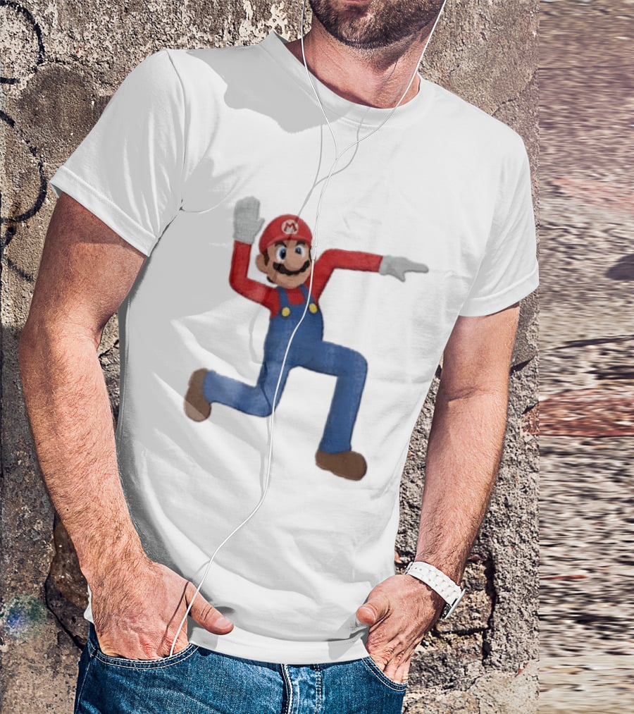 Super Mario Plumber Bent Arms And Legs Pose T-Shirt
