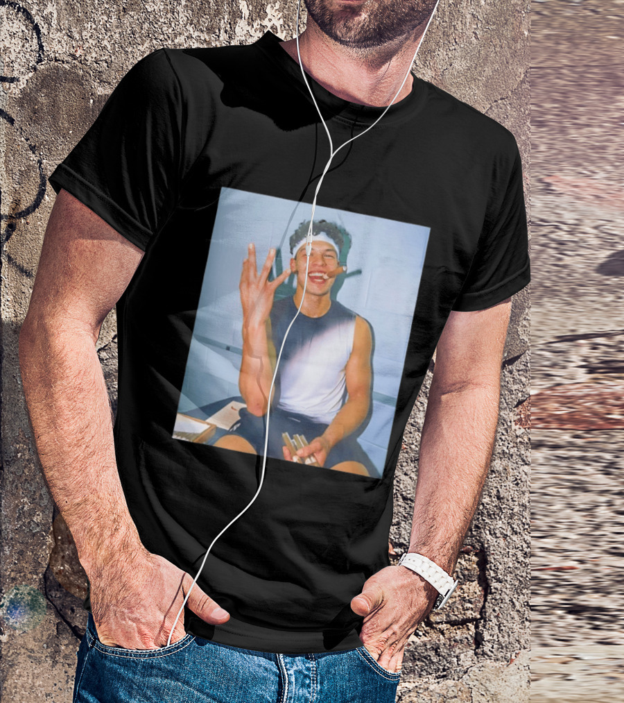 Ben Shelton Smoking Cigar Hand Gesture Victory Celebration T-Shirt