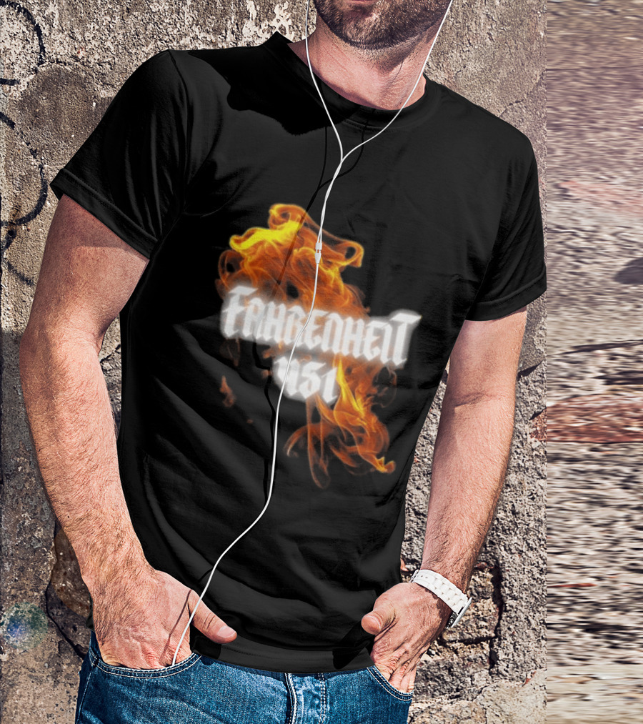 Fahrenheit 451 I'm With The Banned Books World Tour 2026 Flames T-Shirt