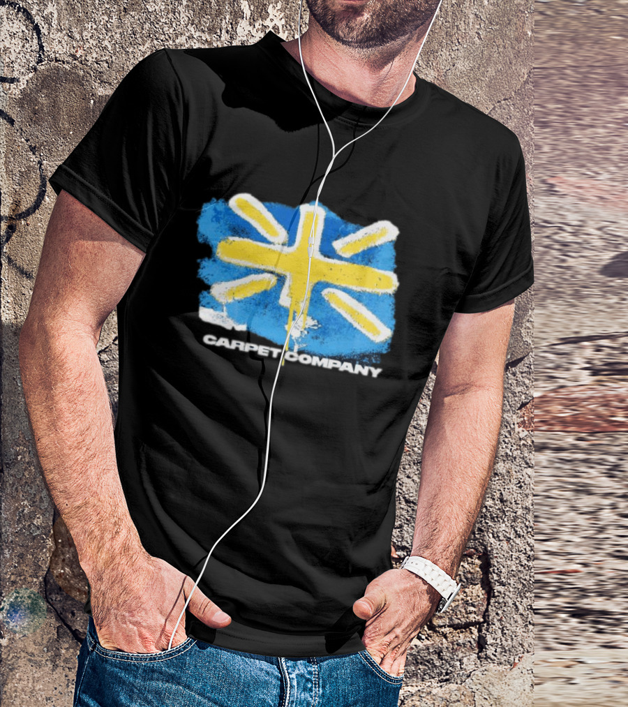 Carpet Company Union Jack Blue Yellow Cross T-Shirt