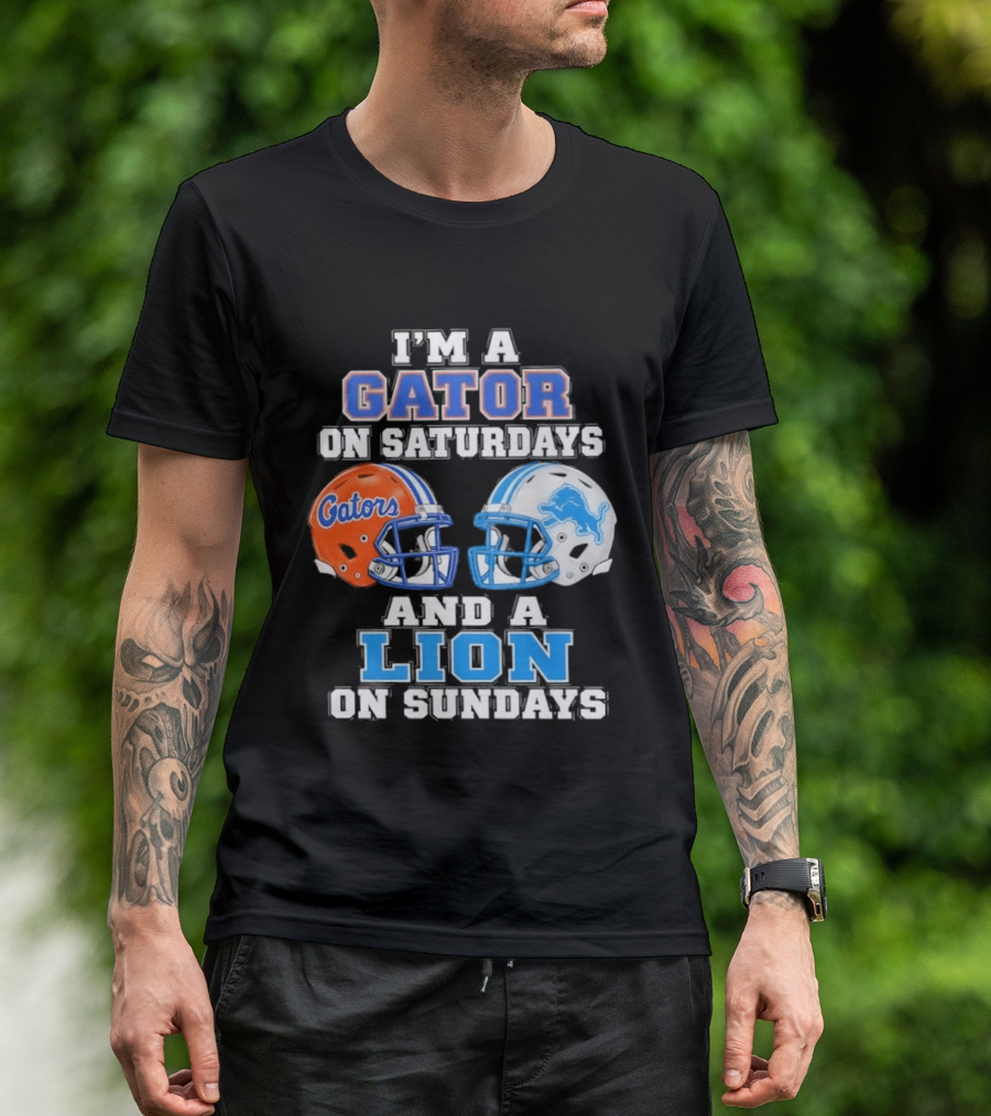 Gator Saturdays Lion Sundays Sports Fan Gear T-Shirt
