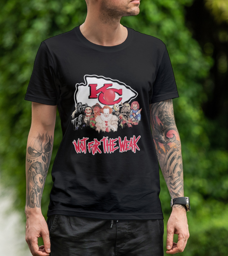 Kansas City Chiefs Horror Characters Halloween Squad Not For The Weak T-Shirt