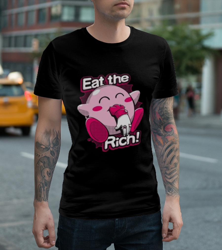Punkwithacamera Store Eat The Rich Clay Graham Kirby Eating Hand T-Shirt