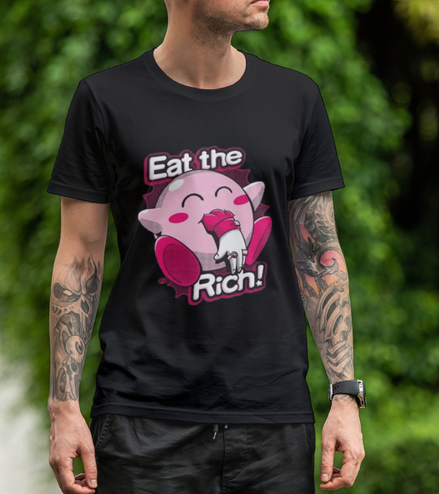 Punkwithacamera Store Eat The Rich Clay Graham Kirby Eating Hand T-Shirt