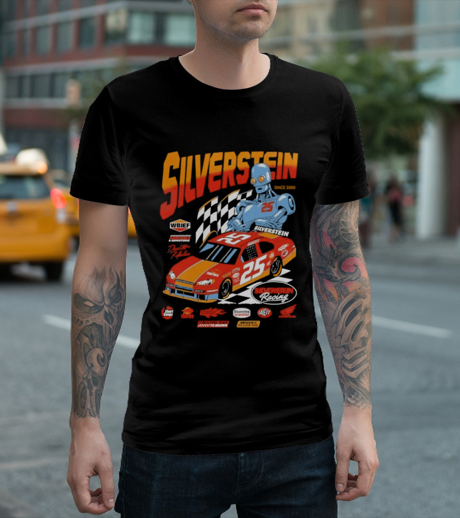 Silverstein Racecar 25 Racing WBIEF Since 2000 T-Shirt