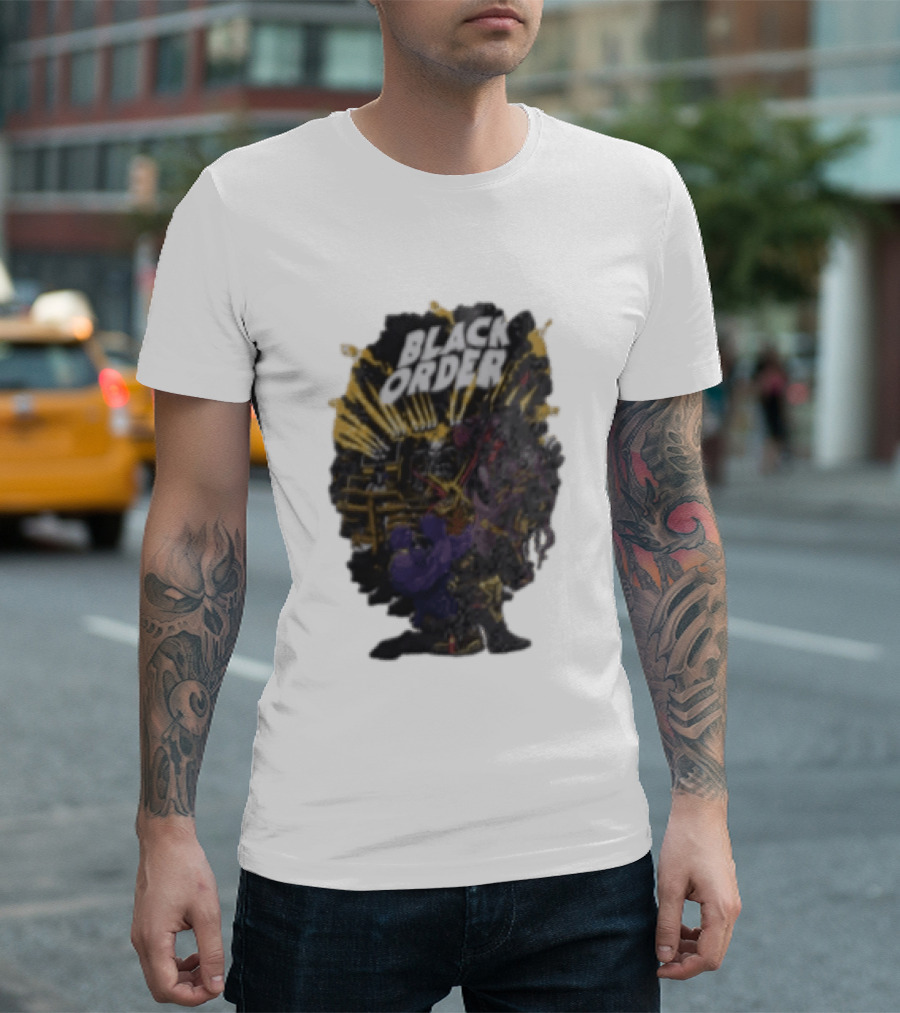 Black Order Thanos And The Children Of Thanos Rock Band Graphic Novel T-Shirt