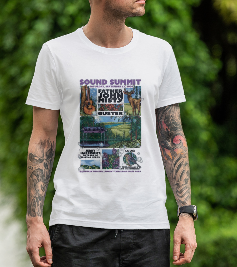 Sound Summit 2026 Father John Misty Guster Marin County MD September 12 Mountain Theater T-Shirt