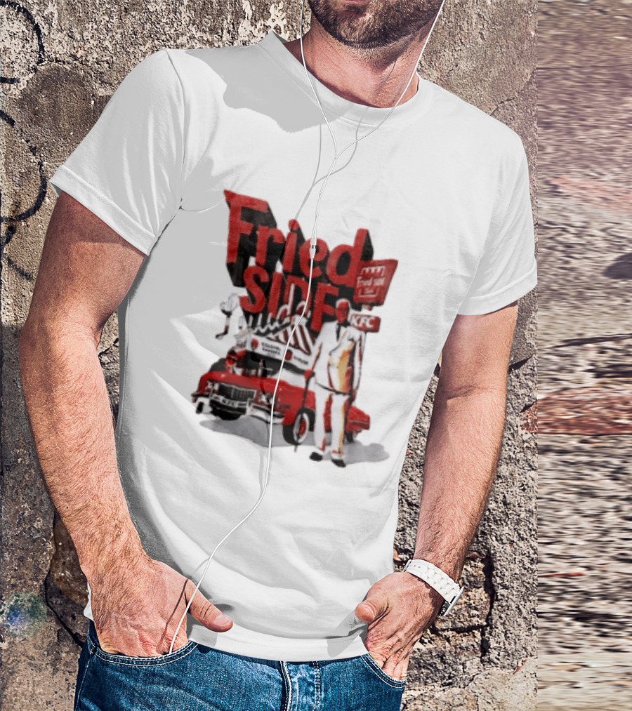 Fried Side Club KFC Colonel Sanders Kentucky Fried Luude Car T-Shirt