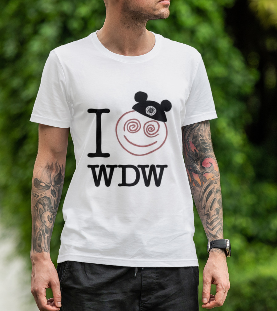I Love WDW Smiley Face With Mouse Ears Lostbrostradingco T-Shirt
