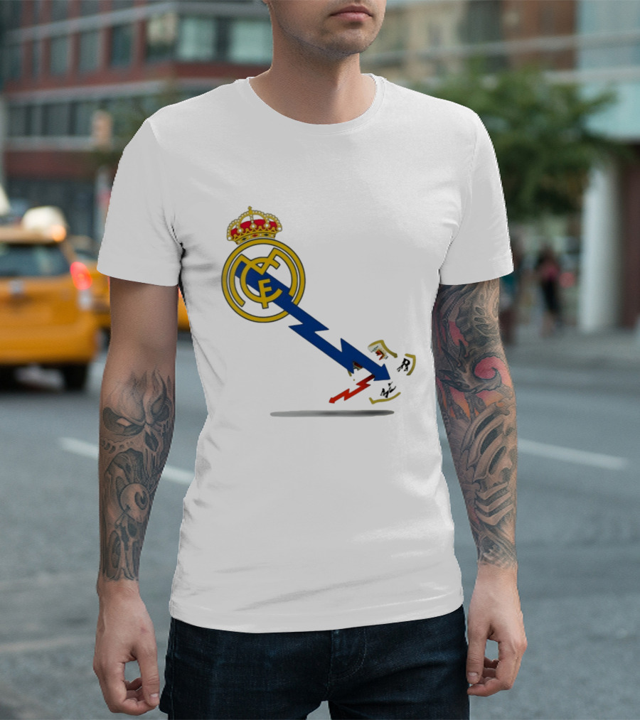 Real Madrid CF Lightning Strike Emblem MCF T-Shirt