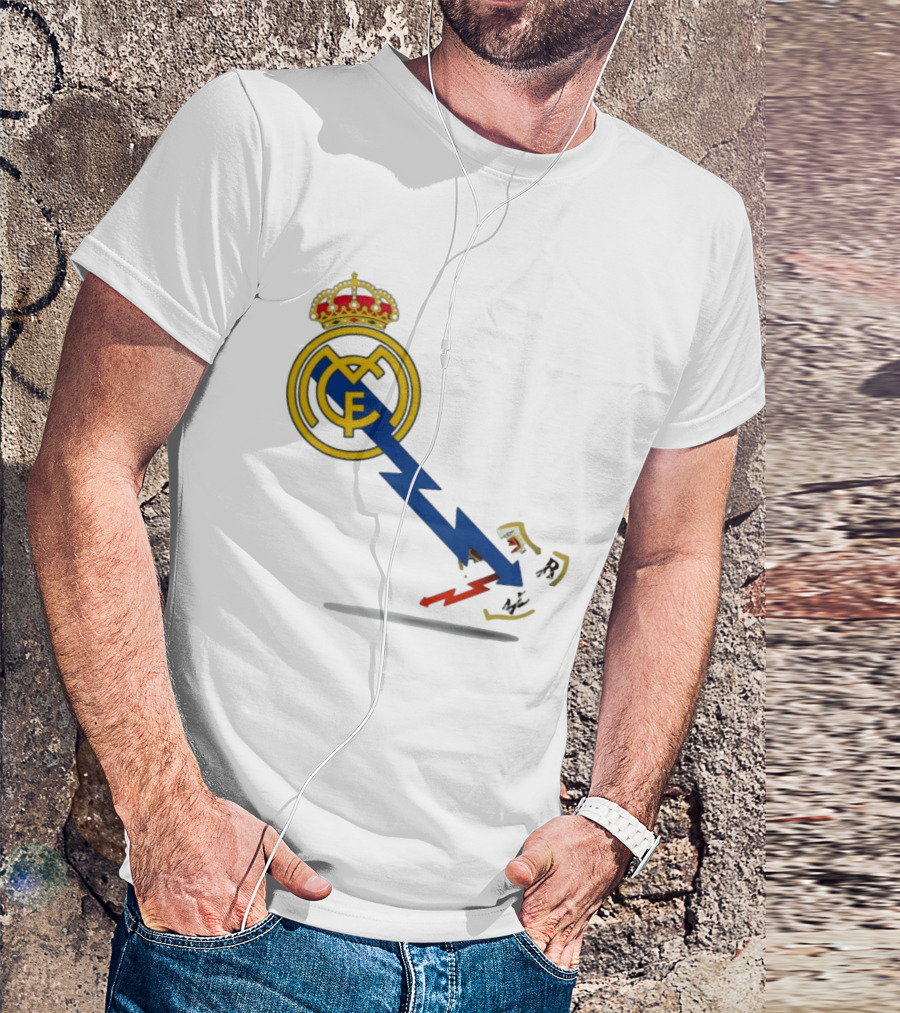 Real Madrid CF Lightning Strike Emblem MCF T-Shirt