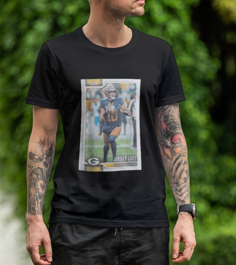 2026 Topps Jordan Love Packers GB Football Card T-Shirt