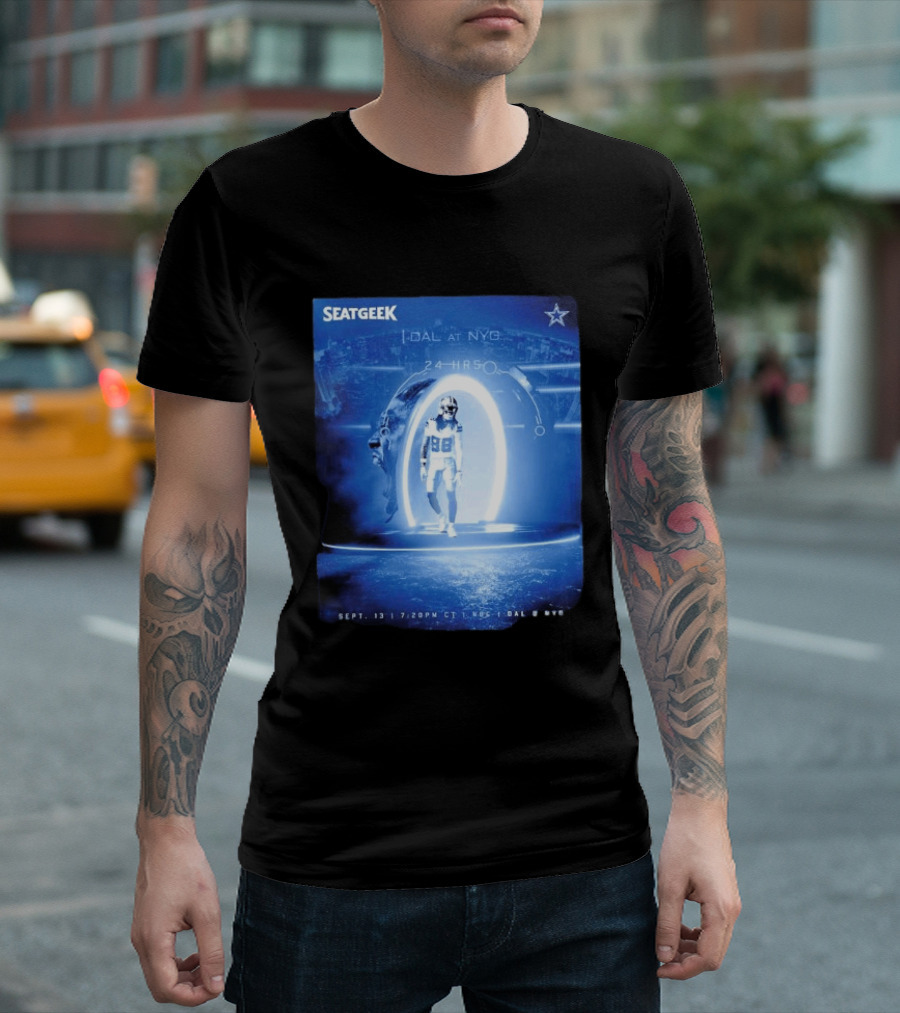 Seatgeek Dallas Vs New York Giants MetLife Stadium September 13 2026 24 Hrs Countdown T-Shirt