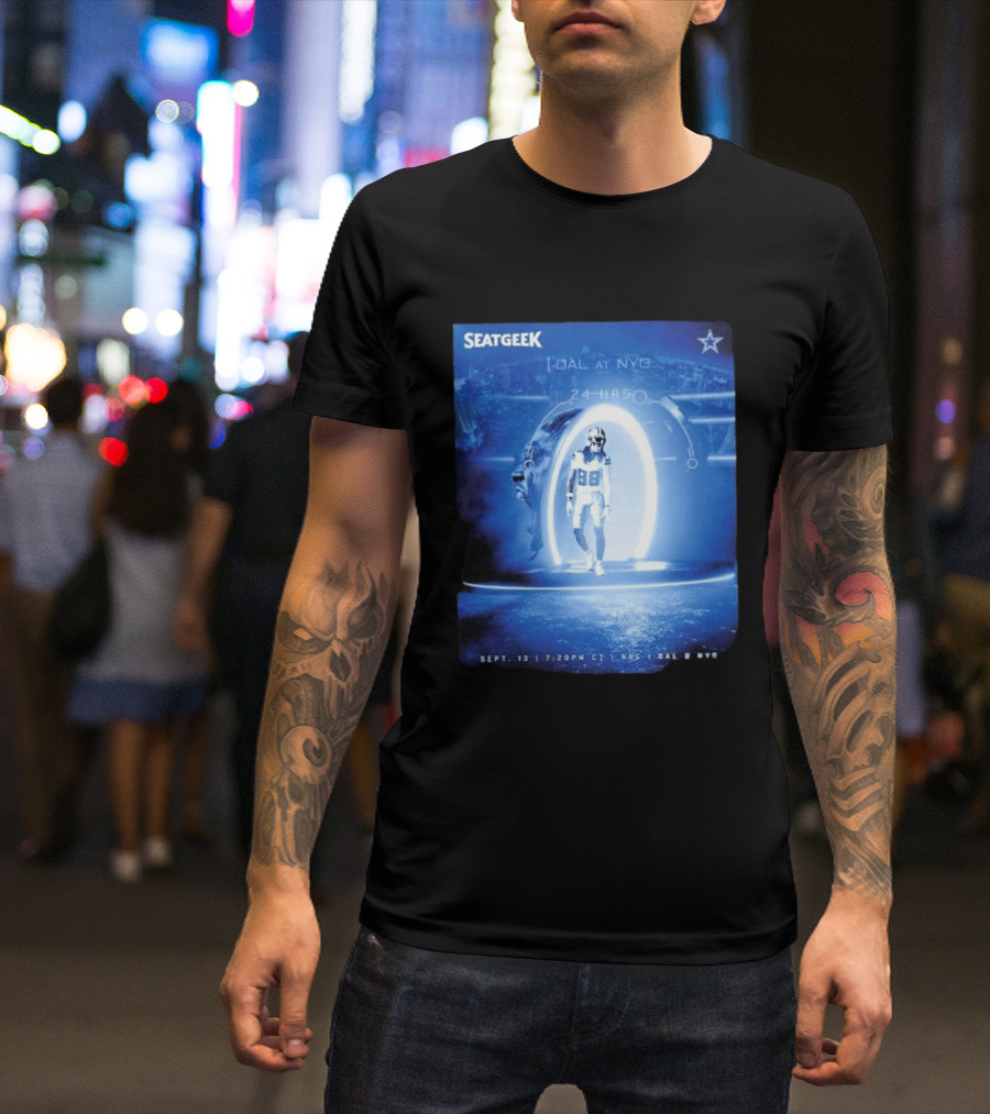Seatgeek Dallas Vs New York Giants MetLife Stadium September 13 2026 24 Hrs Countdown T-Shirt