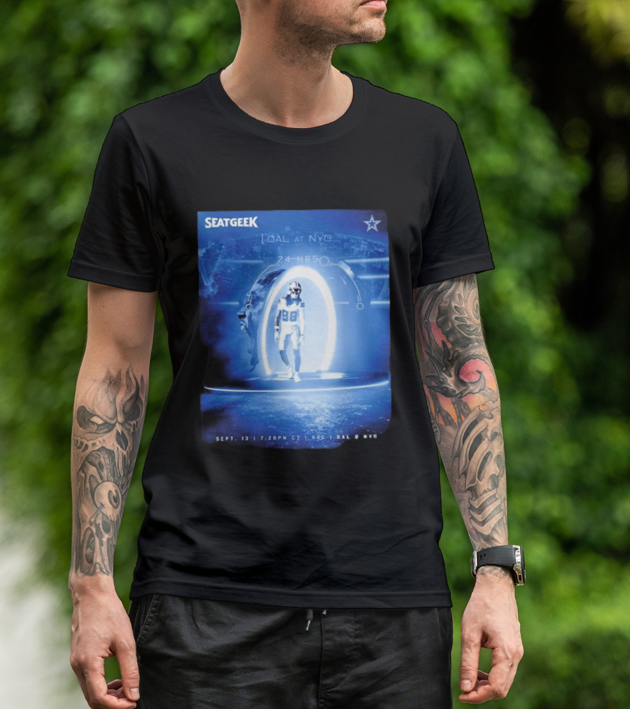 Seatgeek Dallas Vs New York Giants MetLife Stadium September 13 2026 24 Hrs Countdown T-Shirt
