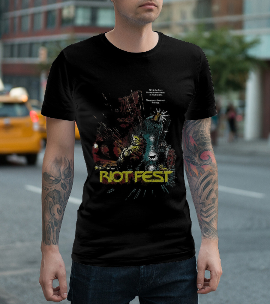 Riot Fest 2026 Chicago Douglass Park September 18 20 Wrath Of Cats Lineup T-Shirt