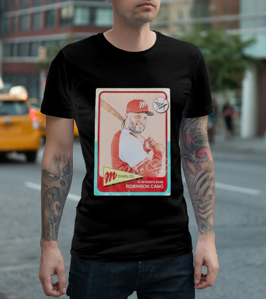 Robinson Canó Diablos Rojos Del México Paper Planes Baseball Segunda Base T-Shirt