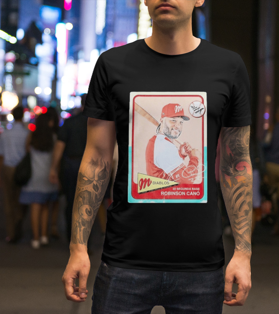 Robinson Canó Diablos Rojos Del México Paper Planes Baseball Segunda Base T-Shirt