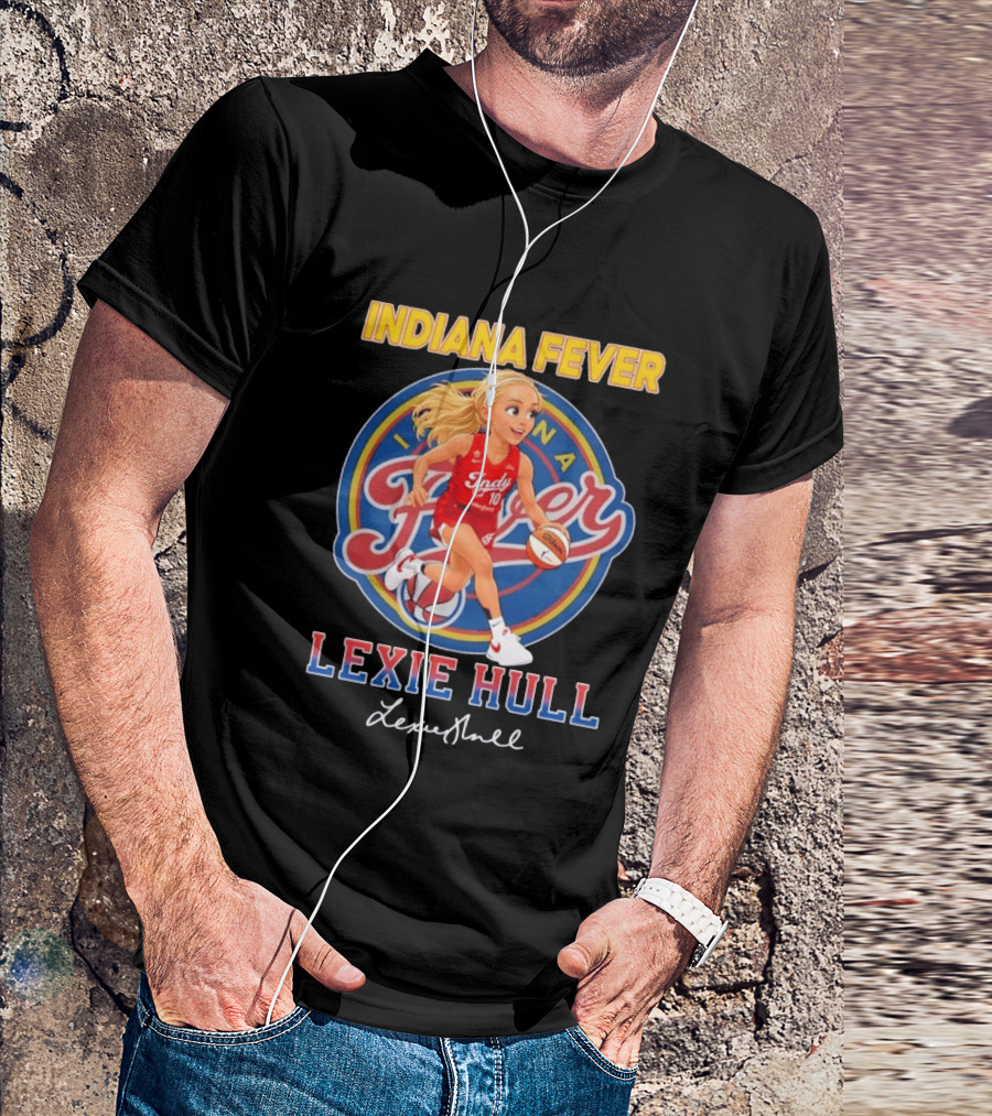 Indiana Fever No 10 Lexie Hull Chibi Basketball T-Shirt