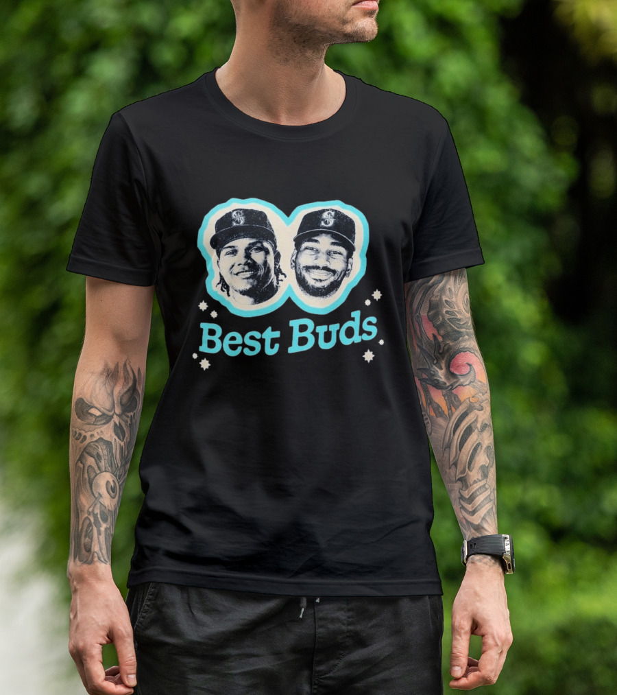 Michael Arroyo Lázaro Montes Best Buds Seattle Baseball Duo T-Shirt