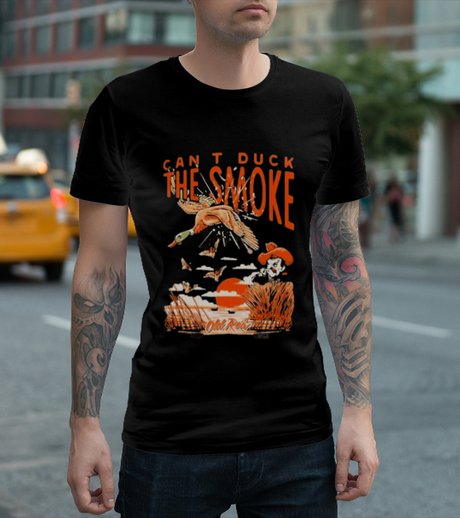 Oklahoma State Cowboys Can't Duck The Smoke Vintage Old Row T-Shirt
