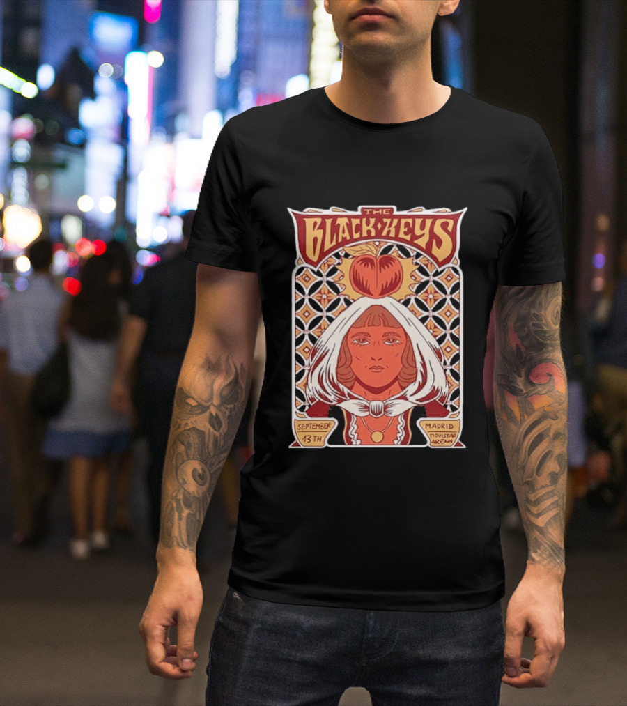 The Black Keys Peaches N Kream World Tour 2026 Madrid Movistar Arena September 13th T-Shirt
