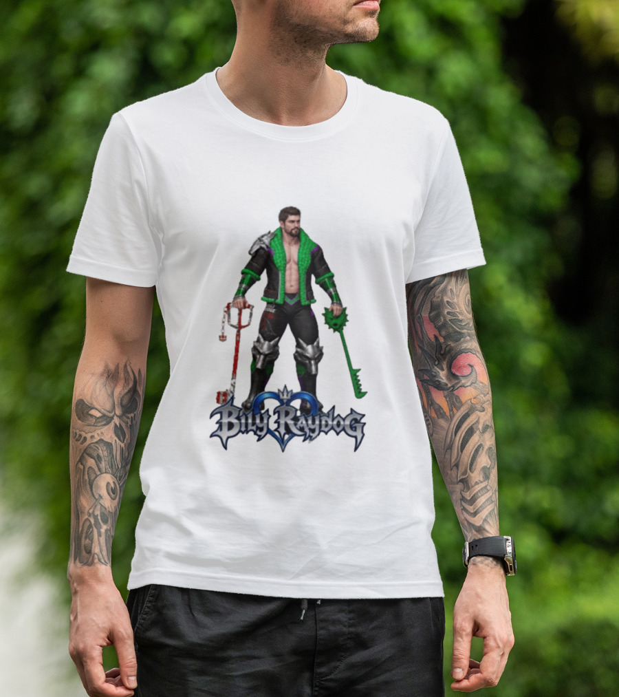 Billy Raydog Kingdom Hearts Crossover Character With Chains And Keys T-Shirt