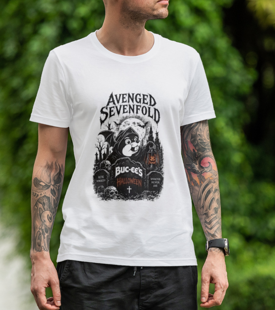 Avenged Sevenfold Buc Ee's Halloween Pumpkin Collaboration T-Shirt