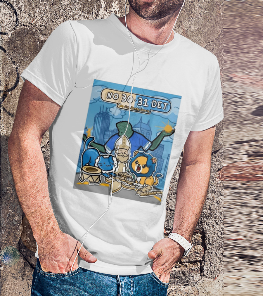 CornDoggy Sports NO 30 31 DET New Orleans Saints Vs Detroit Lions T-Shirt