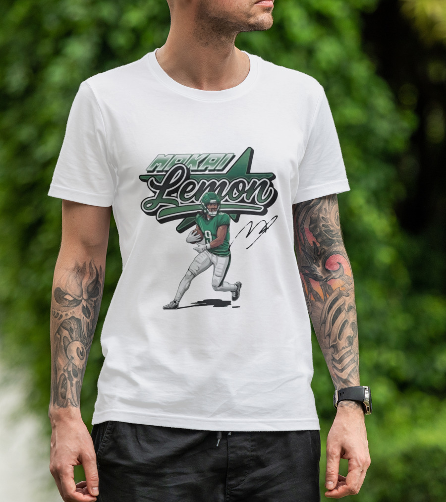 Makai Lemon Philadelphia Eagles Star Script Name T-Shirt