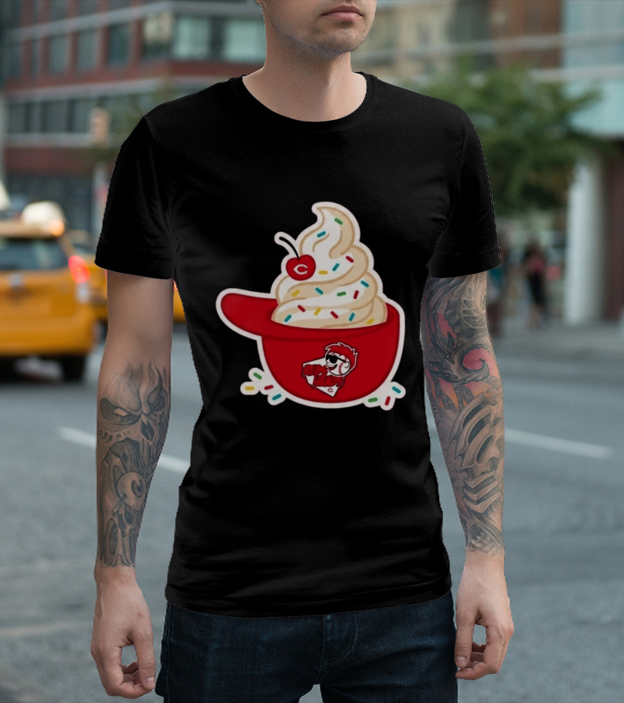 2026 Reds Heads Extra Innings Ice Cream Baseball Cap T-Shirt