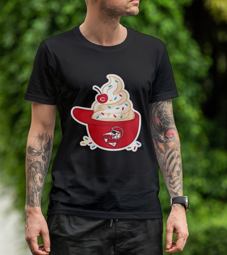 2026 Reds Heads Extra Innings Ice Cream Baseball Cap T-Shirt