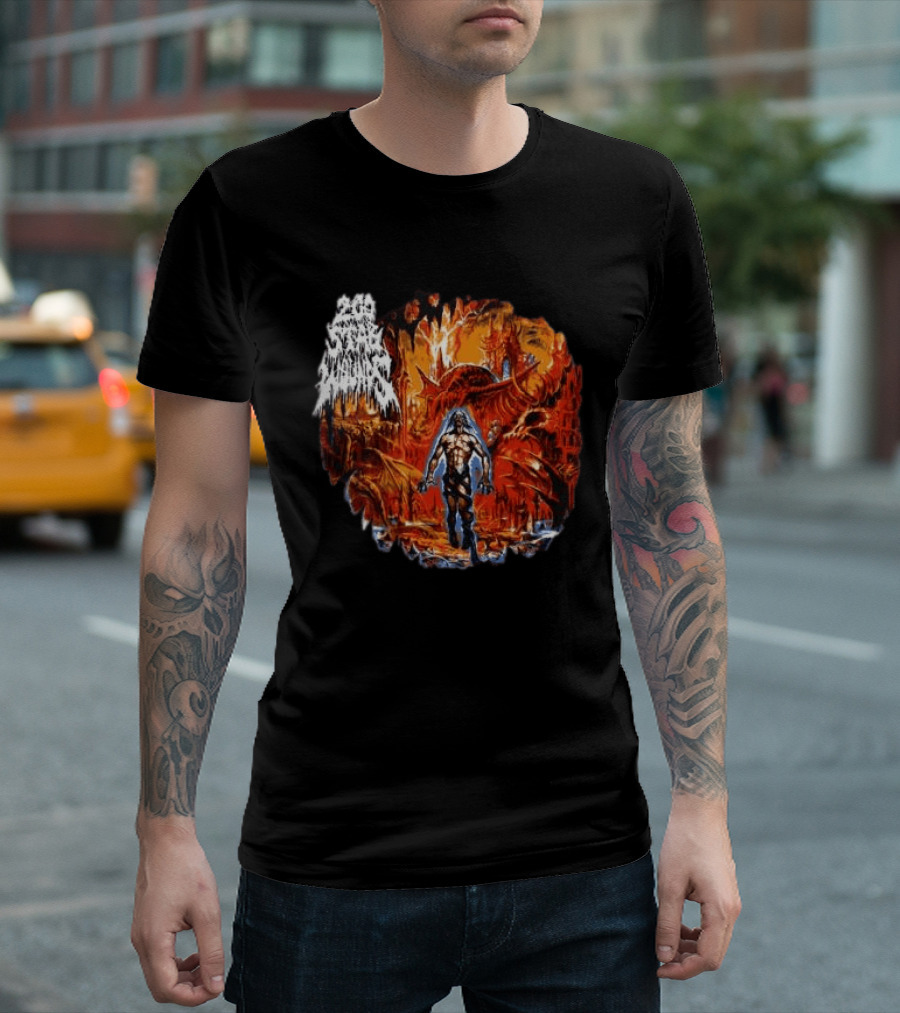 200 Stab Wounds Lowest Form Evilgreed Shop Longsleeve Fiery Dragon T-Shirt