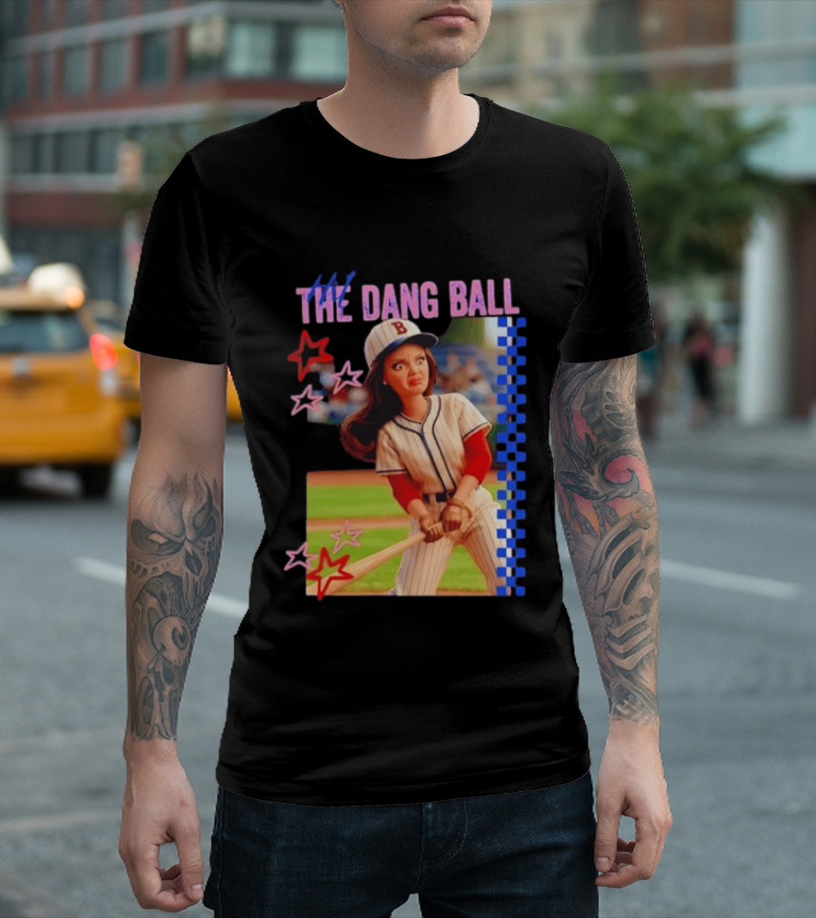 Barbie Ballfield Hit The Dang Ball Baseball Player Doll Vintage Stars T-Shirt